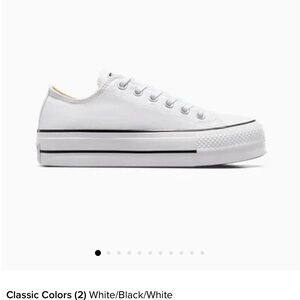 Converse classic white platform ! Brand new never tried on